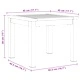 Комплект за хранене на открито 3 части от тиково дърво масив 45x45x38 см