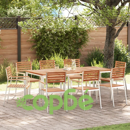 Сгъваеми градински столове 8 бр от масивно тиково дърво с размери 54.5x56x89 см ➤ топ цена ➤ sorbe.bg