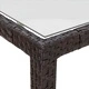 Градински комплект за хранене 9 части, маса 250x100 см и 8 стола, полиратан, кафяв