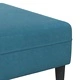 4-местен U-образен диван от кадифе 250x188x76 см - син