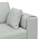 U-образен кадифен диван за 4 души светлосив 250x188x76 см