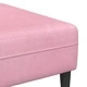 4-местен U-образен велурен диван в розово 250x188x76 см