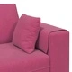 4-местен U-образен диван от кадифе 250x188x76 см виненочервен