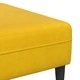 Жълт 4-местен U-образен диван 250x188x76 см, кадифе