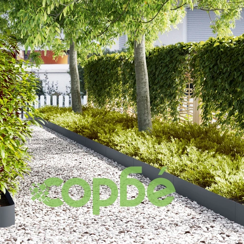 Огради за градина от стомана - 50 броя, Антрацит, 100x0,5x20 см, Зигзагообразен дизайн ➤ топ цена ➤ sorbe.bg