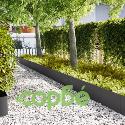 Огради за тревни площи 50 броя Черни 100x0,5x30 см Стоманени Зигзаг Декоративни ➤ топ цена ➤ sorbe.bg