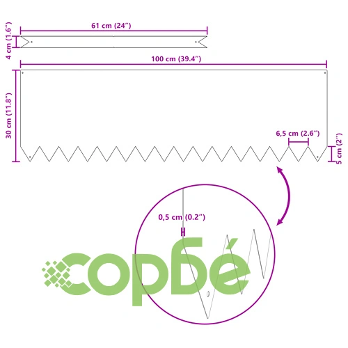 Оградни елементи от стомана, 50 броя, Антрацит, 100x0,5x30 см ➤ топ цена ➤ sorbe.bg