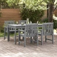 Комплект градински столове 4 бр, светлосиви, 65.5x55.5x88 см, HDPE материал