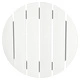 Градински бар комплект от 3 части - бяла HDPE маса 55x55x107 см и 2 бели HDPE бар стола