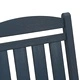 Люлеещи се градински столове 2 броя тъмносини 70x92x108 см HDPE