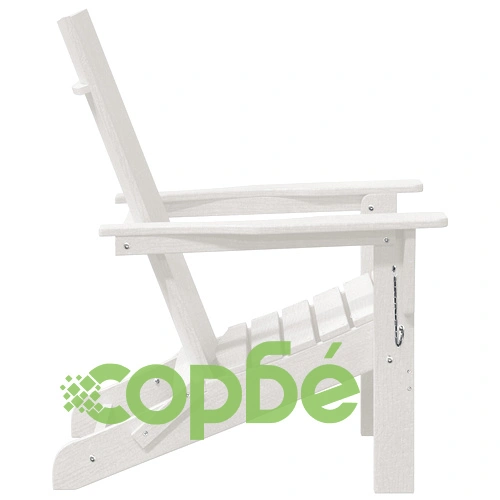 Сгъваеми столове Adirondack 2 бр Бели 74.5x80.5x90 см HDPE ➤ топ цена ➤ sorbe.bg