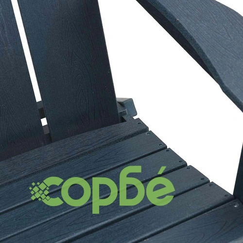 Сгъваеми градински столове Adirondack 2 броя тъмносини 74.5x80.5x90 см HDPE ➤ топ цена ➤ sorbe.bg