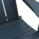 Сгъваеми градински столове Adirondack 2 броя тъмносини 74.5x80.5x90 см HDPE