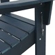 Сгъваеми градински столове Adirondack 2 броя тъмносини 74.5x80.5x90 см HDPE