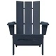 Сгъваеми градински столове Adirondack 2 броя тъмносини 74.5x80.5x90 см HDPE