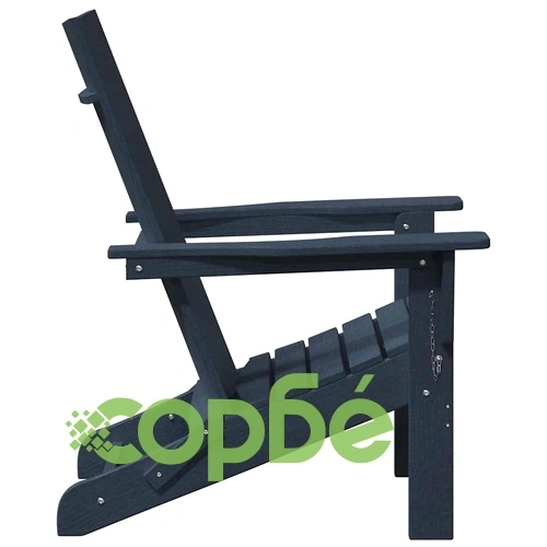 Сгъваеми градински столове Adirondack 2 броя тъмносини 74.5x80.5x90 см HDPE ➤ топ цена ➤ sorbe.bg