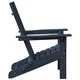 Сгъваеми градински столове Adirondack 2 броя тъмносини 74.5x80.5x90 см HDPE