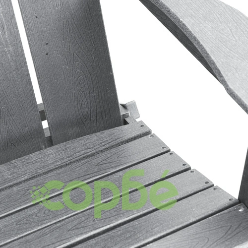 Комплект от 2 сгъваеми стола Adirondack, светлосив, 74.5x80.5x90 см, HDPE ➤ топ цена ➤ sorbe.bg
