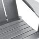 Комплект от 2 сгъваеми стола Adirondack, светлосив, 74.5x80.5x90 см, HDPE