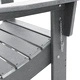 Комплект от 2 сгъваеми стола Adirondack, светлосив, 74.5x80.5x90 см, HDPE
