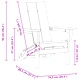 Комплект от 2 сгъваеми стола Adirondack, светлосив, 74.5x80.5x90 см, HDPE