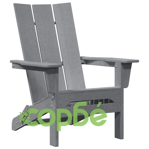 Комплект от 2 сгъваеми стола Adirondack, светлосив, 74.5x80.5x90 см, HDPE ➤ топ цена ➤ sorbe.bg