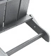 Комплект от 2 сгъваеми стола Adirondack, светлосив, 74.5x80.5x90 см, HDPE