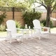 Комплект градински столове Adirondack 2 броя бели 74x82x90 см HDPE