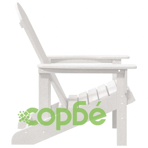 Комплект градински столове Adirondack 2 броя бели 74x82x90 см HDPE ➤ топ цена ➤ sorbe.bg