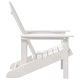 Комплект градински столове Adirondack 2 броя бели 74x82x90 см HDPE