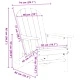 Градински столове Adirondack 2 бр. светлосиви 74x82x90 см HDPE