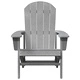 Градински столове Adirondack 2 бр. светлосиви 74x82x90 см HDPE