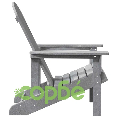 Градински столове Adirondack 2 бр. светлосиви 74x82x90 см HDPE ➤ топ цена ➤ sorbe.bg