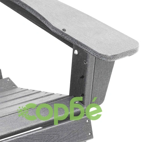 Градински столове Adirondack 2 бр. светлосиви 74x82x90 см HDPE ➤ топ цена ➤ sorbe.bg