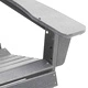 Градински столове Adirondack 2 бр. светлосиви 74x82x90 см HDPE