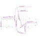 Градински комплект за отдих 3 части бял 74x82x91 см HDPE полиетилен