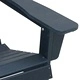 Комплект градински мебели 3 части HDPE тъмносин 74x82x91 см
