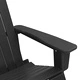 Адирондак люлеещи се столове 2 бр. черни HDPE 73.5x92x90 см