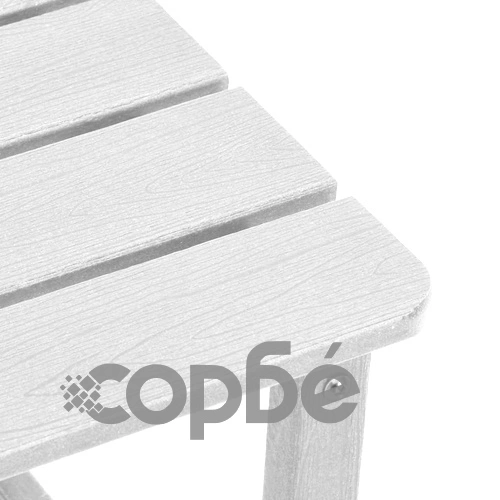 Комплект за градина 3 части с люлеещи столове - бял HDPE 73.5x92x90 см ➤ топ цена ➤ sorbe.bg