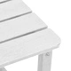 Комплект за градина 3 части с люлеещи столове - бял HDPE 73.5x92x90 см