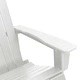 Комплект за градина 3 части с люлеещи столове - бял HDPE 73.5x92x90 см