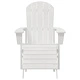 Комплект 2 бр. Adirondack столове с подлакътници от бял HDPE материал