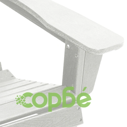 3-Частен Комплект Градинска Мебел Adirondack от Бял HDPE с Маса ➤ топ цена ➤ sorbe.bg