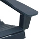 3-Часов Градински Комплект с Adirondack Столове от HDPE в Тъмносин Цвят