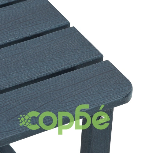 3-Часов Градински Комплект с Adirondack Столове от HDPE в Тъмносин Цвят ➤ топ цена ➤ sorbe.bg