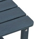 3-Часов Градински Комплект с Adirondack Столове от HDPE в Тъмносин Цвят