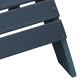 3-Часов Градински Комплект с Adirondack Столове от HDPE в Тъмносин Цвят