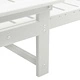 Шезлонги 2 броя бели 162x53x98.5 см HDPE