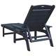 Градински шезлонги 2 броя тъмносини 162x53x98.5 см HDPE