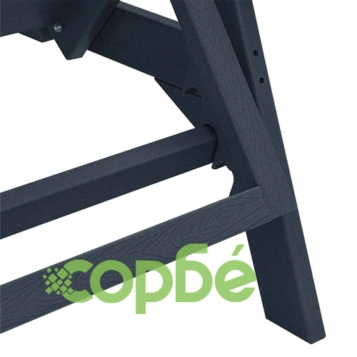 Градински шезлонги 2 броя тъмносини 162x53x98.5 см HDPE ➤ топ цена ➤ sorbe.bg